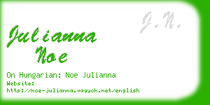 julianna noe business card